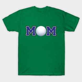 Golf Mom Blue T-Shirt